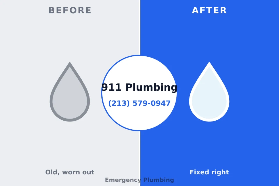 Before and after: plumbing repair Grosse Pointe Farms, MI